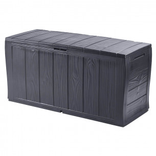 Baule da esterno KETER Sherwood in resina grigio antracite 117x45 cm
