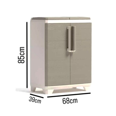 Mobile raccolta differenziata Keter Split Premium Wood