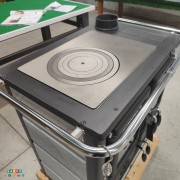 Cucina a legna Rosetta 5.0 VST Pietra La Nordica piastra ghisa
