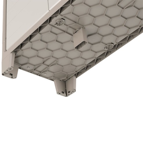 Keter Gulliver alto armadio in resina beige/sabbia quinto piedino