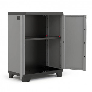 Keter Stilo basso mobile in resina grigio/nero 2