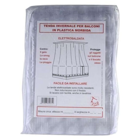 Tenda balcone PVC bianca, tenda invernale morbida Xtrà