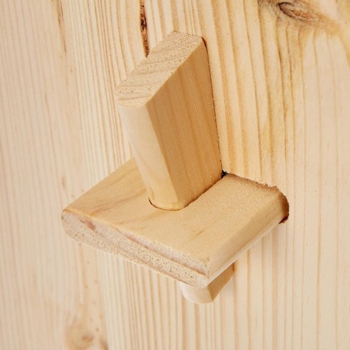 Sgabello legno pino naturale poggiapiedi