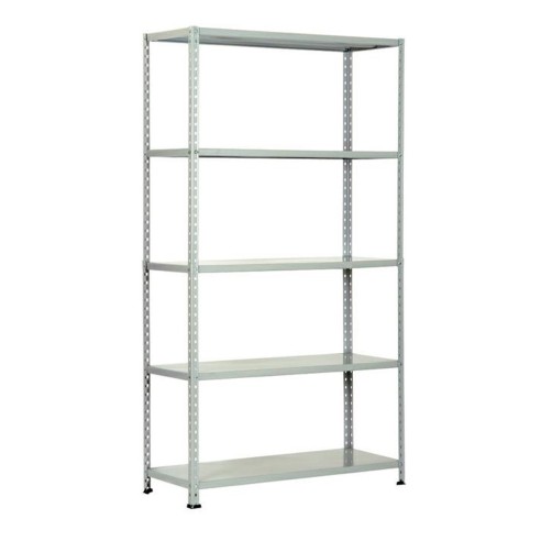 Scaffale metallo zincato 5 ripiani 100x40xh186 cm