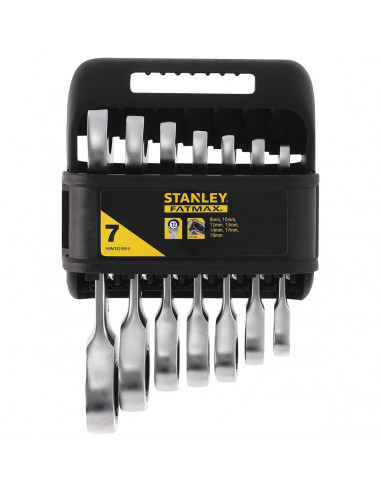 Set 7 chiavi combinate a cricchetto corte 8-19 mm Stanley Fatmax FMMT82900-0