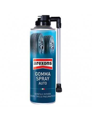 Gomma spray auto 300ml gonfia e ripara pneumatici Arexons 8473 Yagos