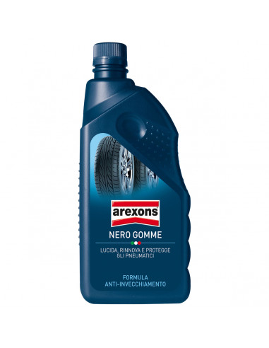 Nero gomme liquido 1L detergente pneumatici Arexons 8377