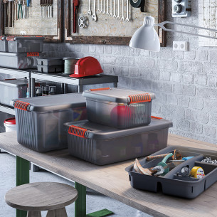 Kis contenitore K Latch box S grigio trasparente 2