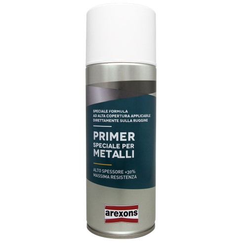 Primer speciale per metalli fondo riempitivo bianco 400ml Arexons 3432