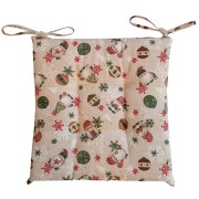Cuscino per sedia natalizio 40x40cm Duendes 4pz