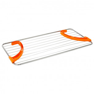 Stendino da balcone inox e resina arancione 2