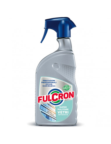 Super pulitore vetri antigoccia 750 ml detergente Fulcron Arexons 2564