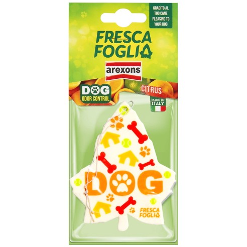 8002565018546 Citrus 1854 Profumatore Fresca foglia Dog cartonfeltro specchietto retrovisore