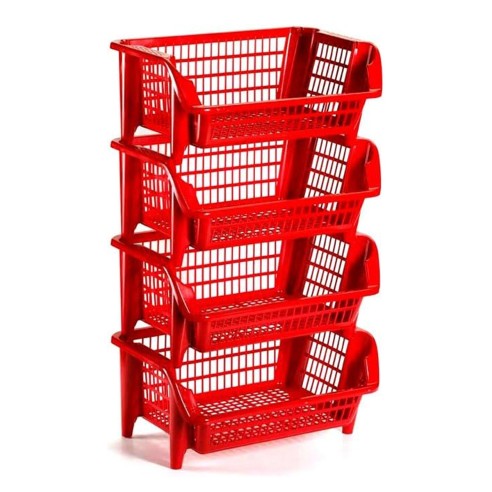Cestello Magic milleusi impilabile 54x38 cm rosso