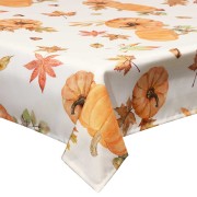Tovaglia antimacchia Autunno in poliestere arancione