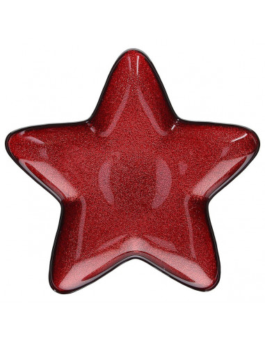 Piatto Stella 24 cm Estrella rosso Tognana