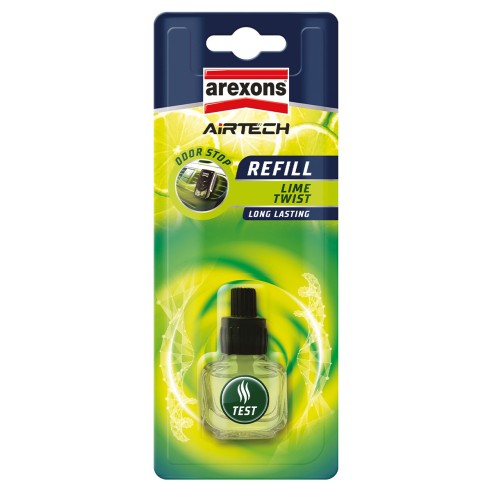 Ricarica profumatore per bocchetta di aerazione Aitech car Lime Arexons 14251