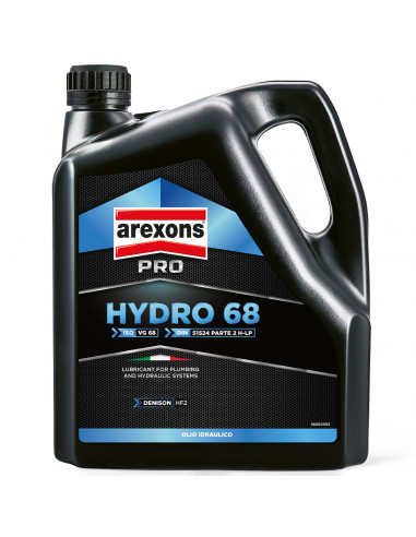 Olio idraulico Hydro 68 lubrificante minerale 4L Arexons 93471