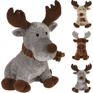 Fermaporta Renna peluches H31 cm assortito