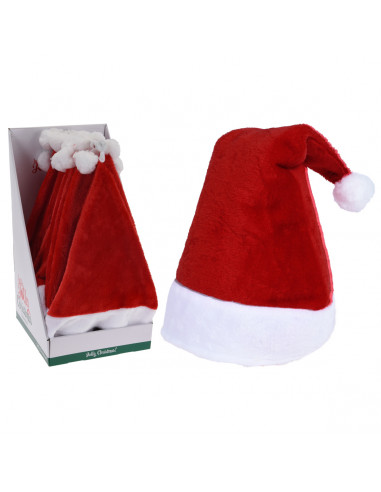 Cappello di Babbo Natale peluche H 45 cm H&S Collection