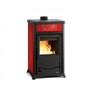 Termostufa a legna Termorossella Plus Evo Bordeaux La Nordica