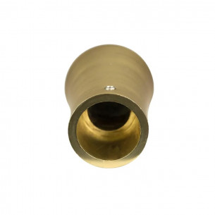 Terminale per bastone tende in metallo 1pz D. 20mm Tromba oro satinato 2