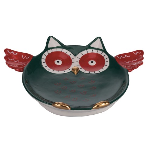 Nordic Gufo piatto piccolo singolo in ceramica