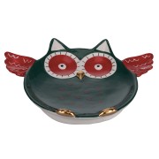 Nordic Gufo piatto piccolo singolo in ceramica