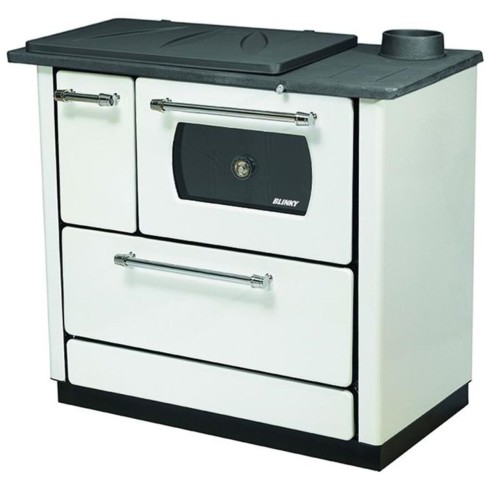 Cucina a legna Bella acciaio bianca Blinky