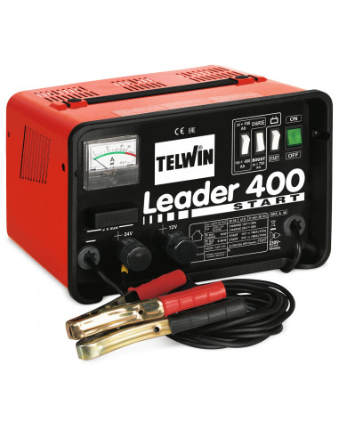 Caricabatterie Leader 400 Start batterie WET Start Stop 12V 24V Telwin 807551