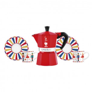 Set Moka Express Bialetti + 2 tazzine caffè