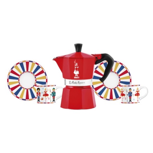 Set Moka Express Bialetti + 2 tazzine caffè
