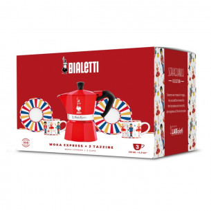 Set Moka Express Bialetti + 2 tazzine caffè 2