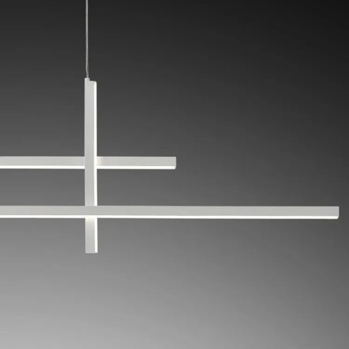 Trinidad lampadario LED integrato, 4 luci, 1900LM, bianco, Novecento dettaglio