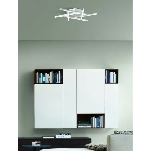 Plafoniera Trinidad LED bianco, 1685LM, Novecento