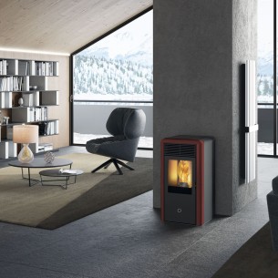 Stufa a pellet ceramica Idro Spot100 H 10,1 kW cover 2