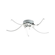 Roxie plafoniera LED, cromo, alluminio, 2300 LM, Novecento
