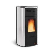 Stufa a pellet ventilata grigio luce Raffaella Idro H18 21,7 kW LaNordica Extraflame 1285151
