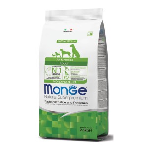 Monge Natural Superpremium All Breeds Adult coniglio con riso e patate 2
