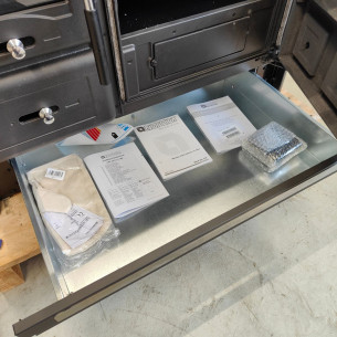 Termostufa cucina a legna Rosa XXL VST Nero La Nordica 2