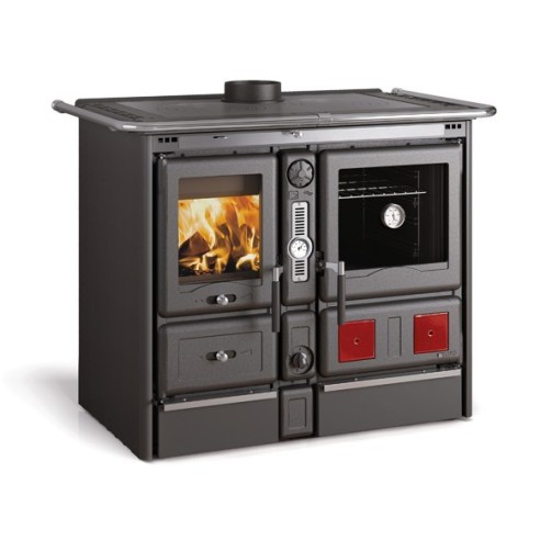 Termostufa cucina a legna Rosa XXL VST Nero La Nordica
