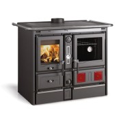Termostufa cucina a legna Rosa XXL VST Nero La Nordica