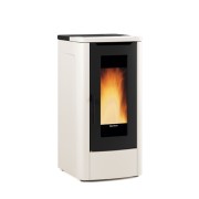 Stufa a pellet bianco Teorema 5.0 Plus Extraflame