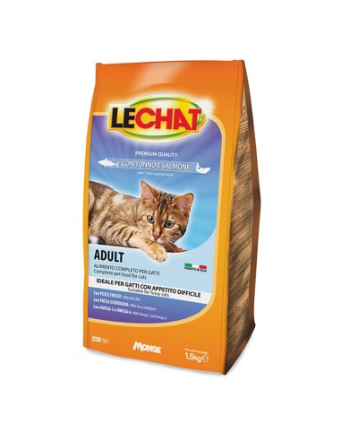 LeChat Adult croccantini per gatti tonno e salmone 1,5kg