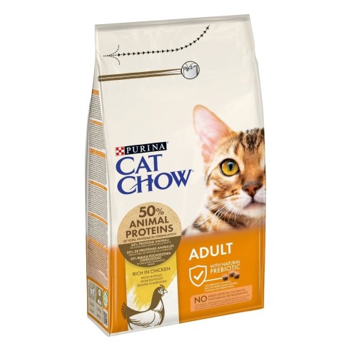 Cat Chow Adult gatto crocchette ricco in pollo 1,5 kg