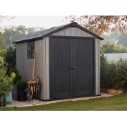 Keter casetta da giardino Oakland 759 grigio ambientata