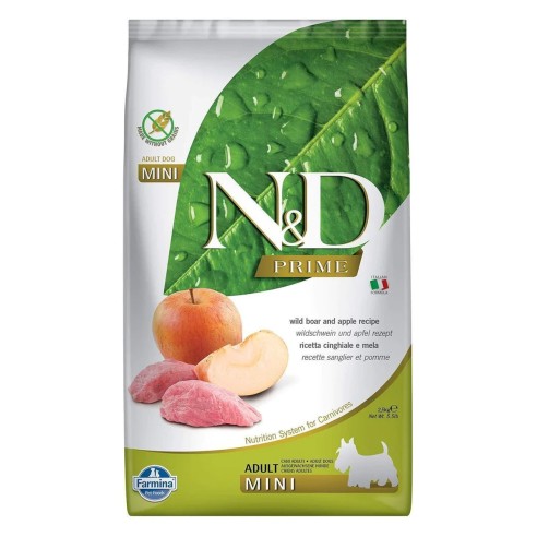 Farmina N&D Prime dog Adult Mini cinghiale e mela 2,5kg