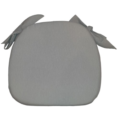Cuscino sedia Garda tinta unita grigio chiaro 40x37cm H 6cm