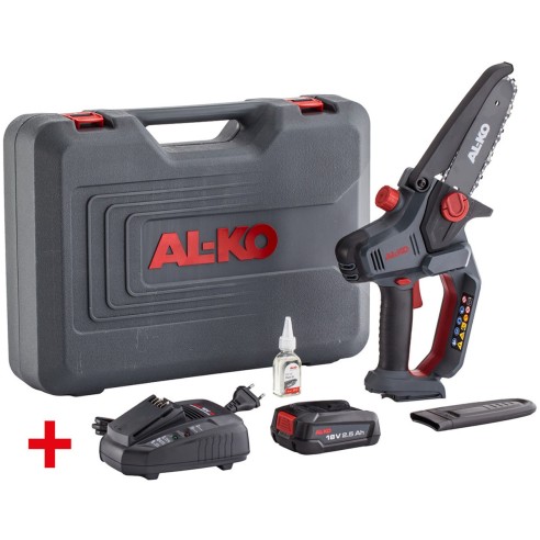 Mini motosega 18V Al-Ko CSM 1815 set valigetta
