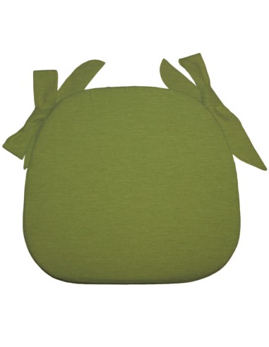 Cuscino per sedia sagomato sfoderabile verde H 6cm Olibò
